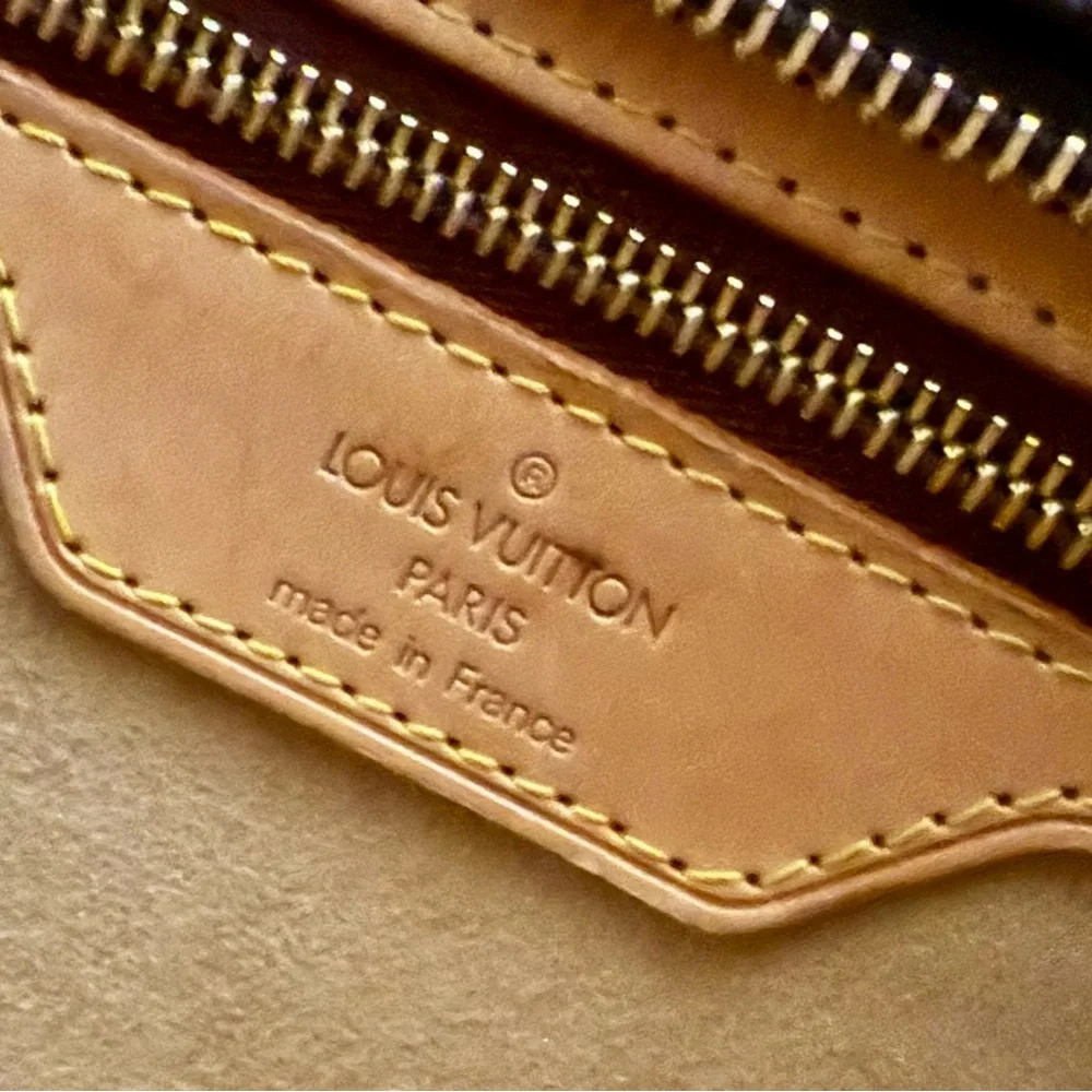 Louis Vuitton LV Vintage Brown Monogram Cabas Mezzo Tote Bag - Picture 11 of 15